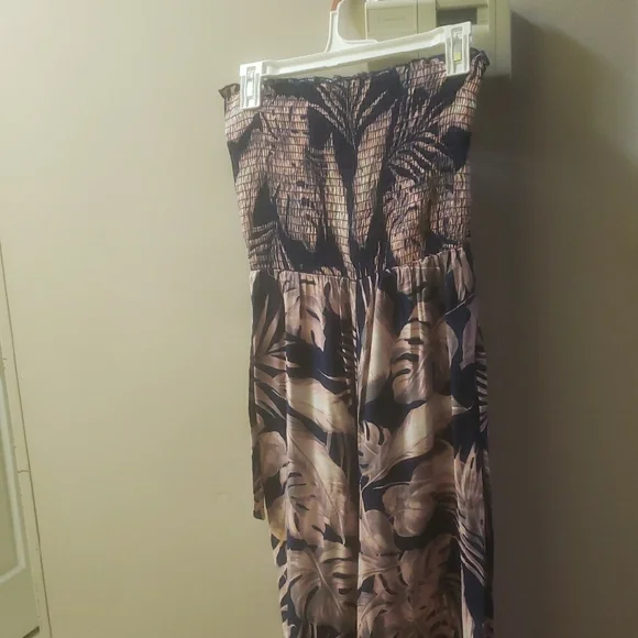 Tropical Print Jumpsuit - Picture 1 of 4